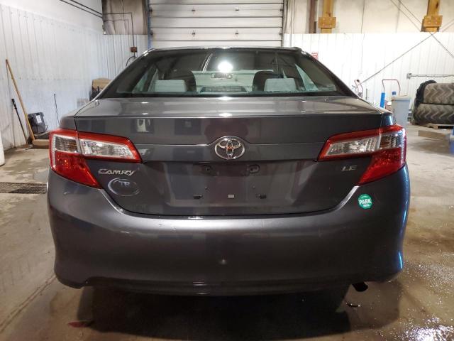 4T4BF1FK4CR189398 - 2012 TOYOTA CAMRY BASE GRAY photo 6