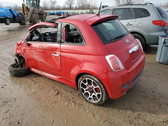 3C3CFFBRXFT550624 - 2015 FIAT 500 SPORT RED photo 2