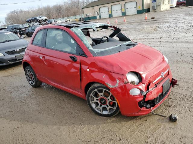 3C3CFFBRXFT550624 - 2015 FIAT 500 SPORT RED photo 4