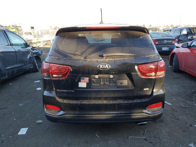 5XYPG4A37KG582413 - 2019 KIA SORENTO L BLACK photo 6