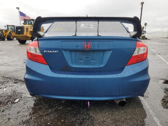 2HGFB2F54CH537510 - 2012 HONDA CIVIC LX TEAL photo 6