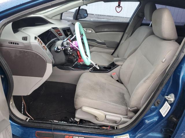 2HGFB2F54CH537510 - 2012 HONDA CIVIC LX TEAL photo 7