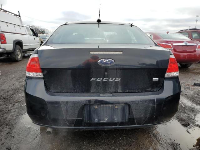 1FAHP35N69W237483 - 2009 FORD FOCUS SE BLACK photo 6