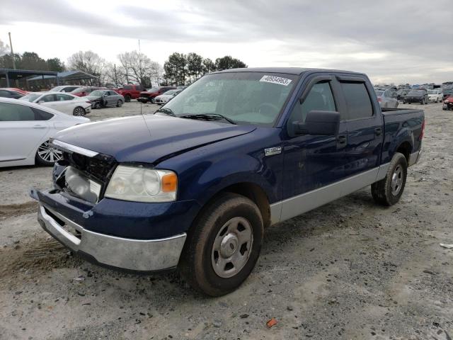 1FTRW12WX8FA16082 - 2008 FORD F-150 SUPERCREW BLUE photo 1