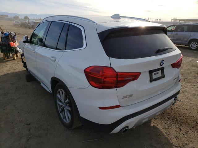 5UXTR9C51KLR04616 - 2019 BMW X3 XDRIVE30I WHITE photo 2