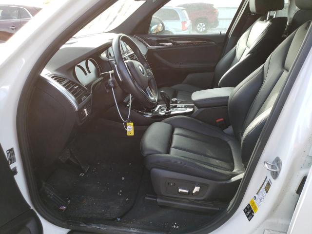 5UXTR9C51KLR04616 - 2019 BMW X3 XDRIVE30I WHITE photo 7