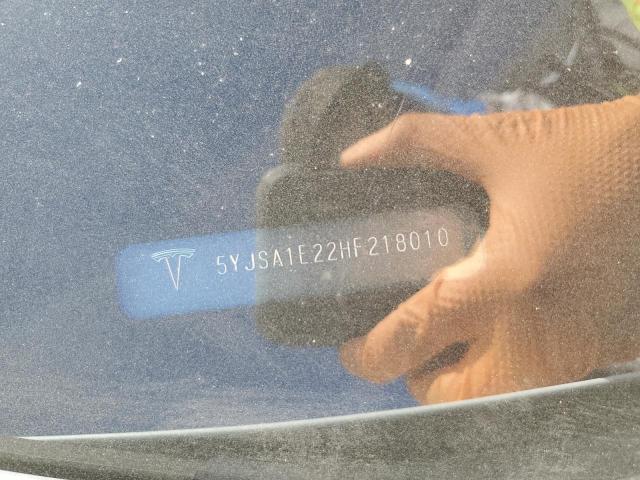 5YJSA1E22HF218010 - 2017 TESLA MODEL S Սպիտակ լուսանկար 12