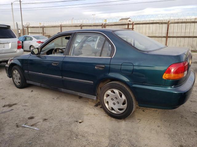 2HGEJ6678VH567684 - 1997 HONDA CIVIC LX GREEN photo 2