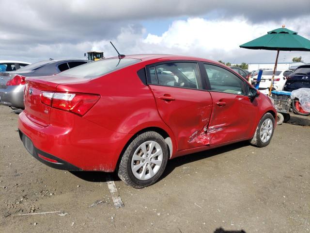 KNADM4A30F6515279 - 2015 KIA RIO LX RED photo 3