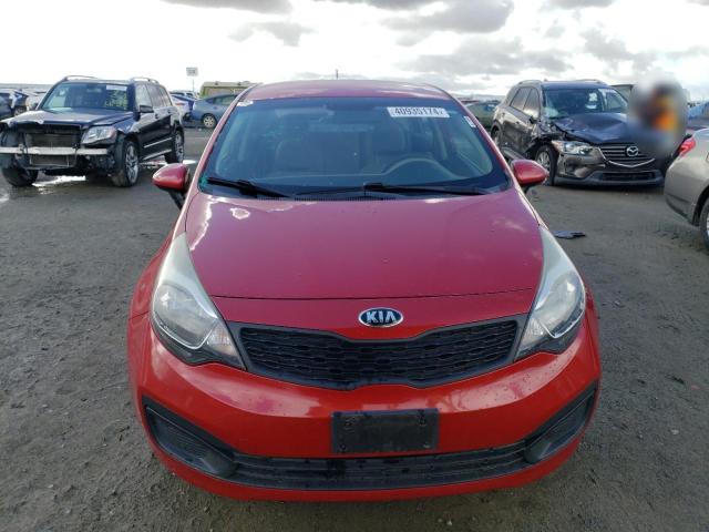 KNADM4A30F6515279 - 2015 KIA RIO LX RED photo 5