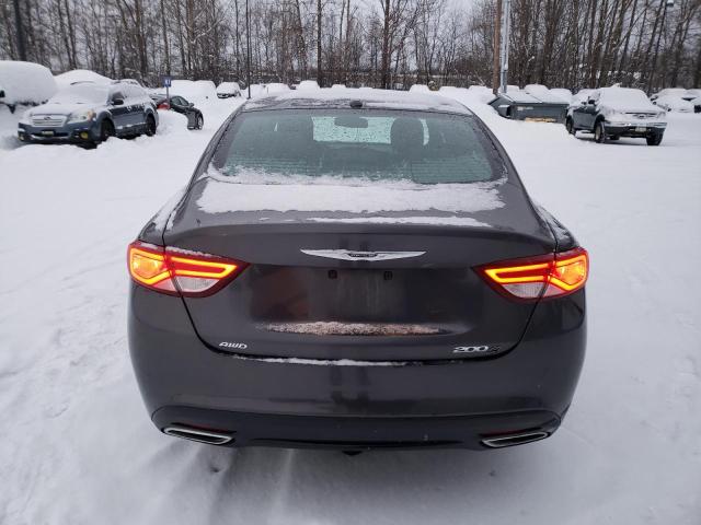 1C3CCCDG8FN740361 - 2015 CHRYSLER 200 S GRAY photo 6