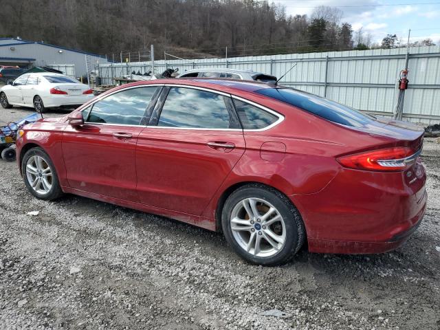 3FA6P0HD0JR230478 - 2018 FORD FUSION SE RED photo 2