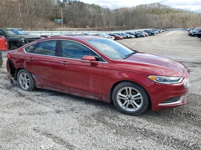 3FA6P0HD0JR230478 - 2018 FORD FUSION SE RED photo 4