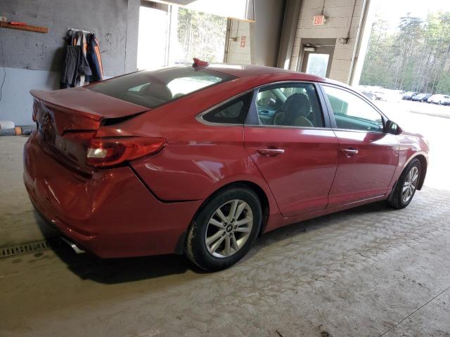 5NPE24AF4HH462456 - 2017 HYUNDAI SONATA SE RED photo 3