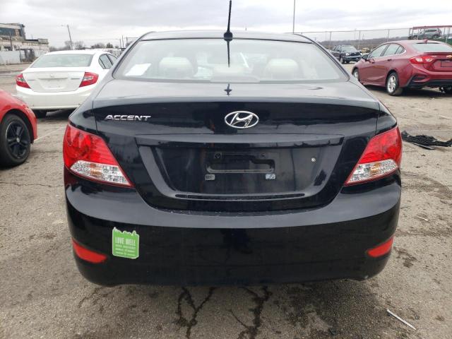 KMHCT4AEXEU768599 - 2014 HYUNDAI ACCENT GLS BLACK photo 6