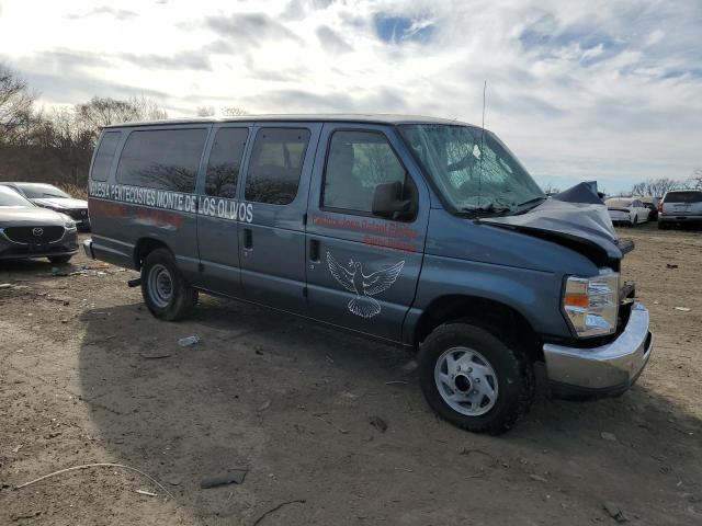 1FBSS3BL2EDA86573 - 2014 FORD ECONOLINE E350 SUPER DUTY WAGON BLUE photo 4