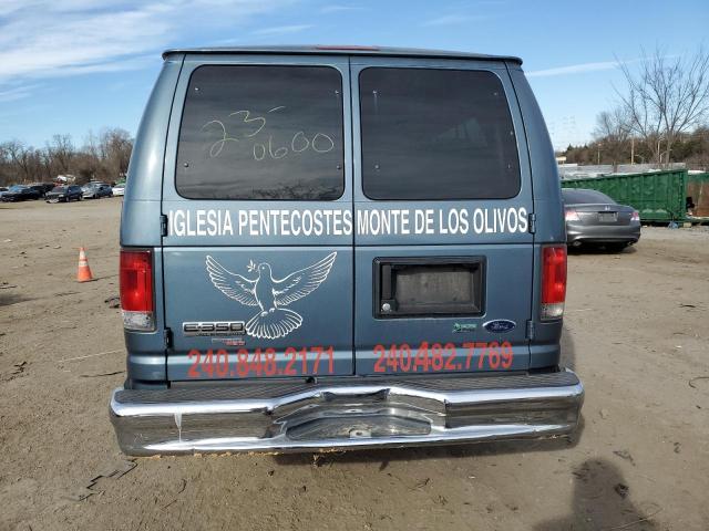 1FBSS3BL2EDA86573 - 2014 FORD ECONOLINE E350 SUPER DUTY WAGON BLUE photo 6