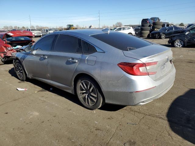 1HGCV3F17MA014494 - 2021 HONDA ACCORD HYBRID SILVER photo 2