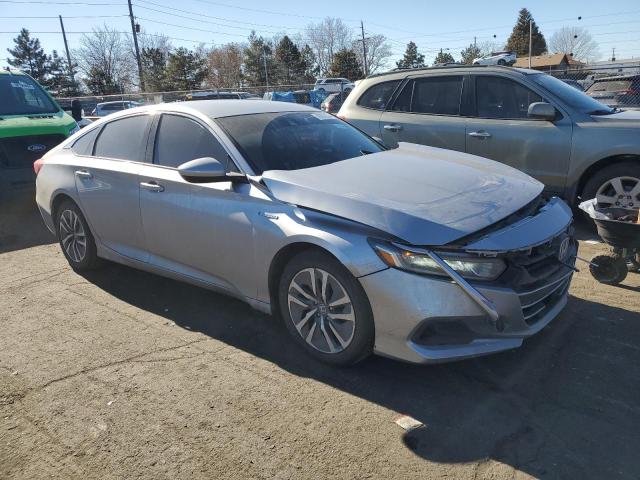 1HGCV3F17MA014494 - 2021 HONDA ACCORD HYBRID SILVER photo 4