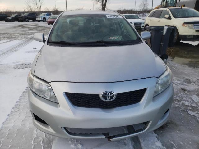 2T1BU4EE5AC363703 - 2010 TOYOTA COROLLA BASE SILVER photo 5