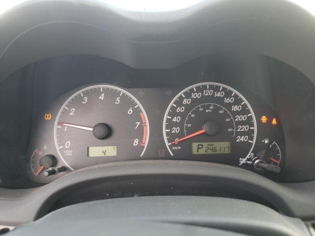 2T1BU4EE5AC363703 - 2010 TOYOTA COROLLA BASE SILVER photo 9