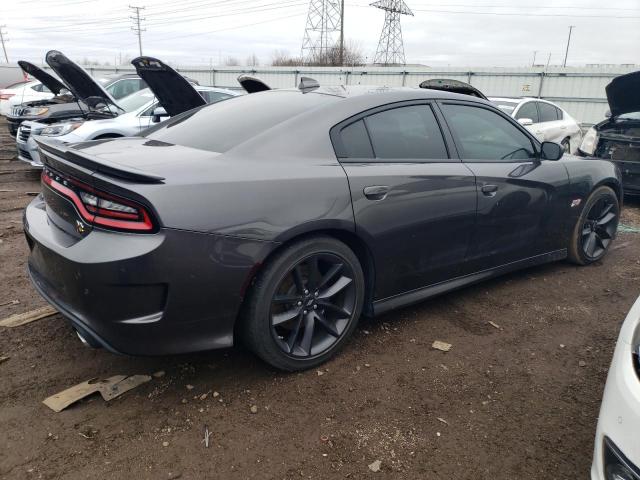 2C3CDXGJ7KH613129 - 2019 DODGE CHARGER SCAT PACK GRAY photo 3