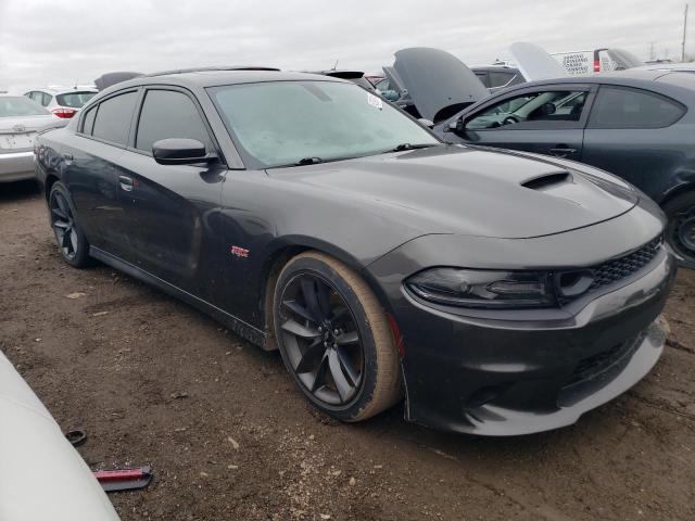 2C3CDXGJ7KH613129 - 2019 DODGE CHARGER SCAT PACK GRAY photo 4
