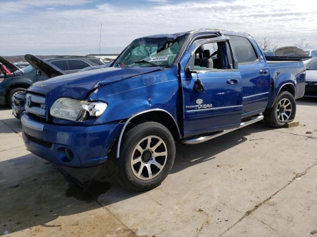 5TBET34126S540126 - 2006 TOYOTA TUNDRA DOUBLE CAB SR5 BLUE photo 1