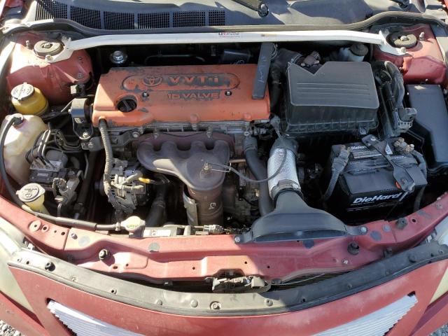 4T4BE46K27R004162 - 2007 TOYOTA CAMRY CE RED photo 11