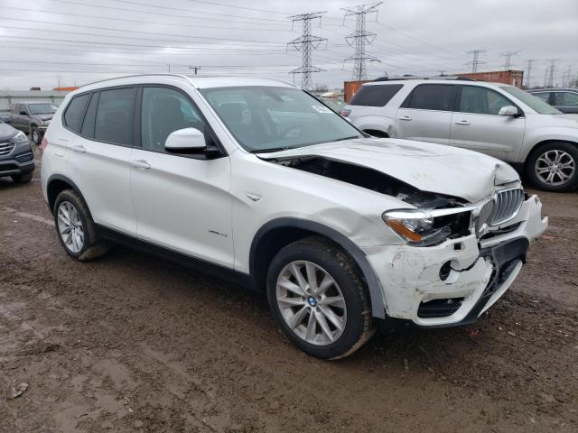 5UXWX9C35H0T16522 - 2017 BMW X3 XDRIVE28I WHITE photo 4