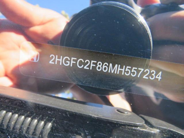 2HGFC2F86MH557234 - 2021 HONDA CIVIC SPORT Schwarz Foto 10