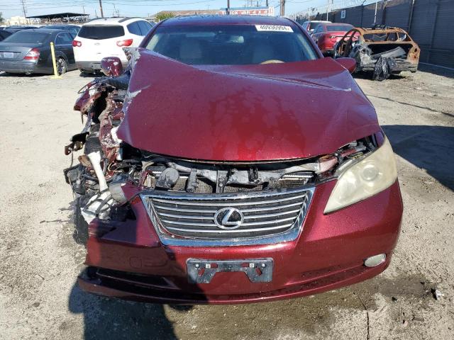 JTHBJ46G072119892 - 2007 LEXUS ES 350 RED photo 5