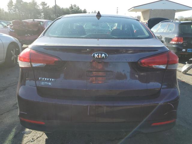 3KPFL4A75JE215449 - 2018 KIA FORTE LX MAROON photo 6