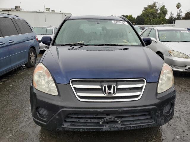 JHLRD78806C020497 - 2006 HONDA CR-V EX BLUE photo 5