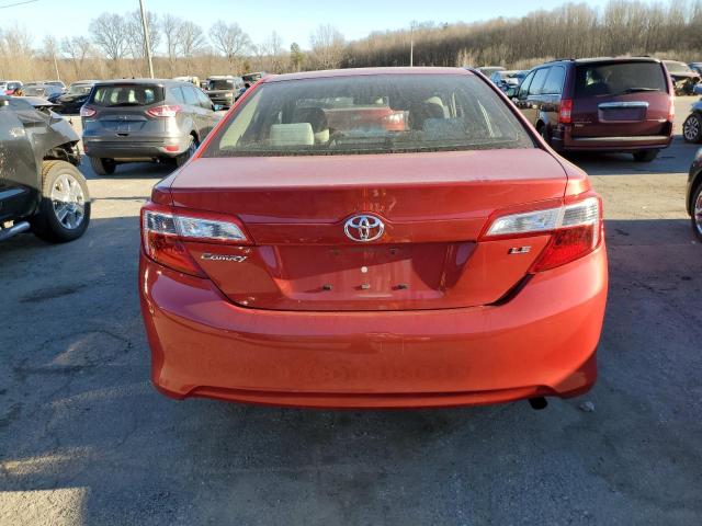 4T4BF1FK8CR247450 - 2012 TOYOTA CAMRY BASE RED photo 6