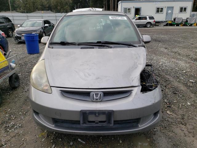 JHMGD37418S001265 - 2008 HONDA FIT SILVER photo 5