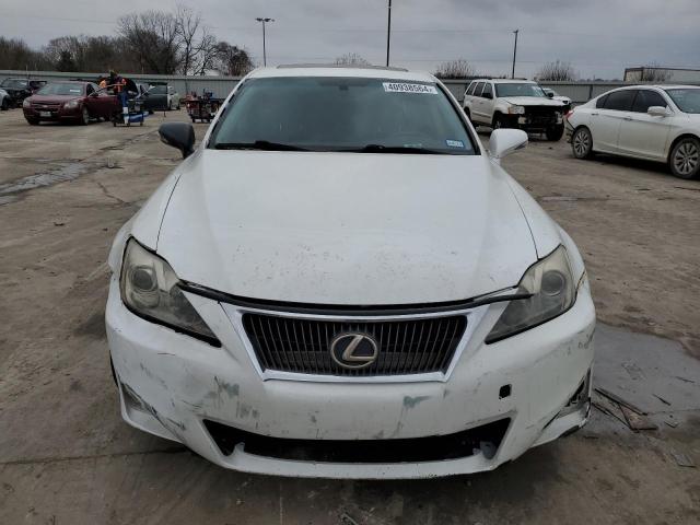 JTHBF5C26A5119210 - 2010 LEXUS IS 250 WHITE photo 5