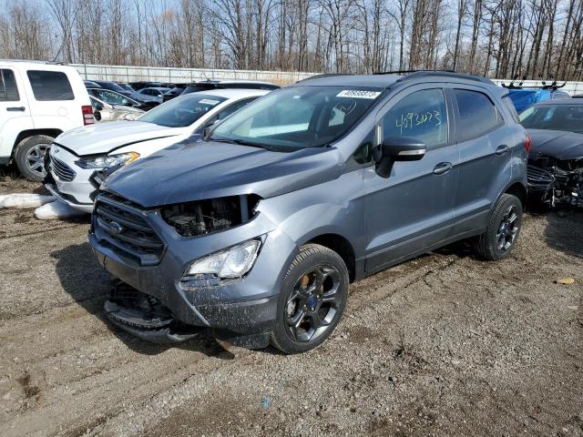 MAJ6P1CL5JC182964 - 2018 FORD ECOSPORT SES GRAY photo 1