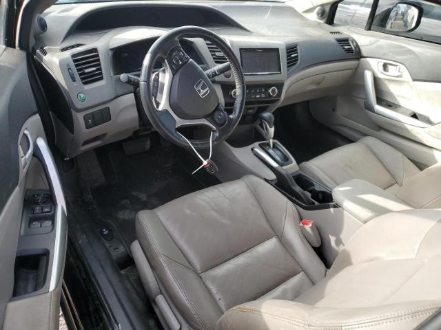 2HGFG3B00CH505574 - 2012 HONDA CIVIC EXL შავი ფოტო 8