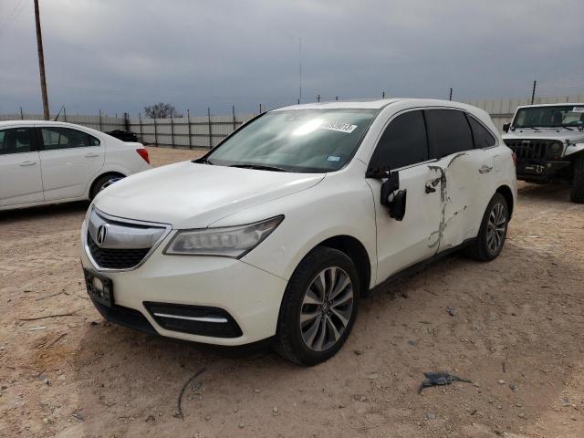 5FRYD4H40EB048238 - 2014 ACURA MDX TECHNOLOGY WHITE photo 1
