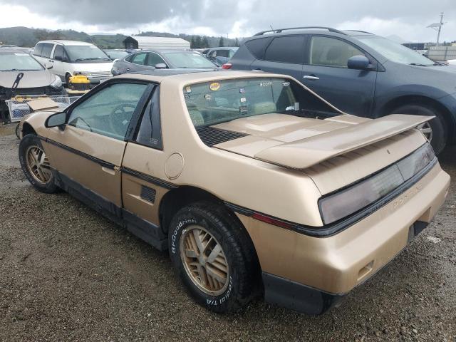 1G2PF3799GP220827 - 1986 PONTIAC FIERO SE TAN photo 2