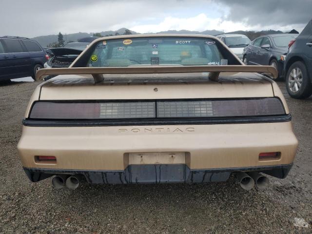 1G2PF3799GP220827 - 1986 PONTIAC FIERO SE TAN photo 6