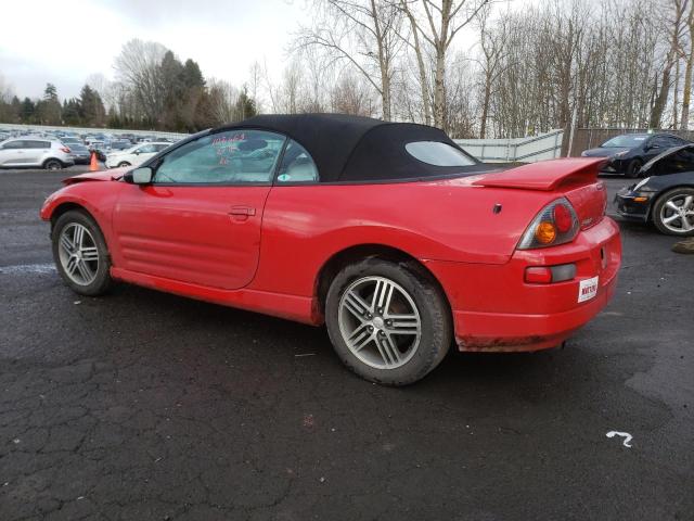 4A3AE75H13E008710 - 2003 MITSUBISHI ECLIPSE SPYDER GTS RED photo 2