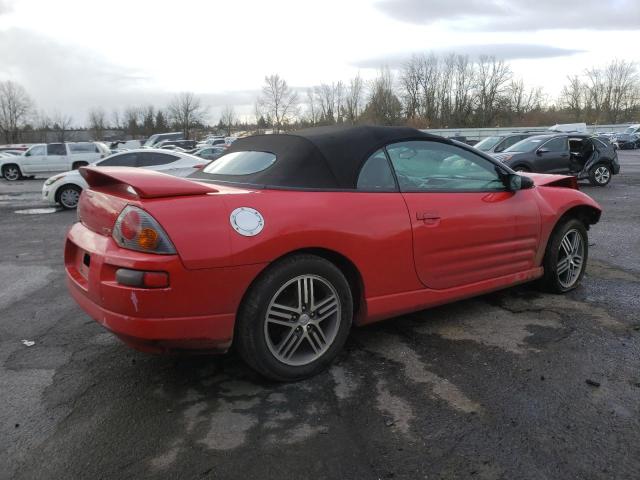 4A3AE75H13E008710 - 2003 MITSUBISHI ECLIPSE SPYDER GTS RED photo 3