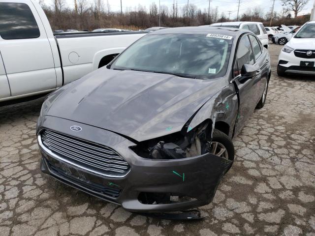 3FA6P0G78DR108015 - 2013 FORD FUSION S GRAY photo 1