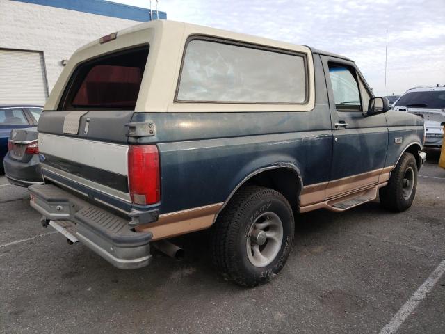 1FMEU15H7SLA78447 - 1995 FORD BRONCO U100 BLUE photo 3