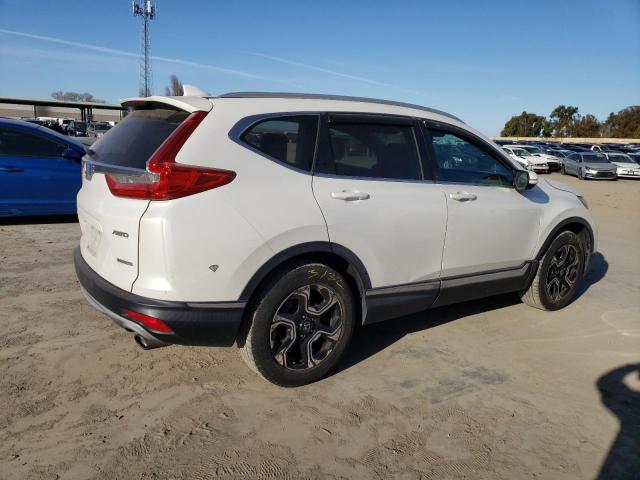 5J6RW2H93JL012349 - 2018 HONDA CR-V TOURING WHITE photo 3