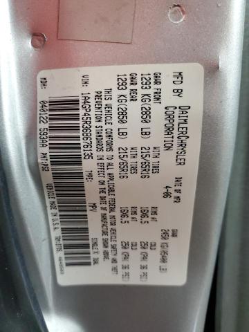 1A4GP45R36B676135 - 2006 CHRYSLER TOWN & COU ვერცხლისფერი ფოტო 12