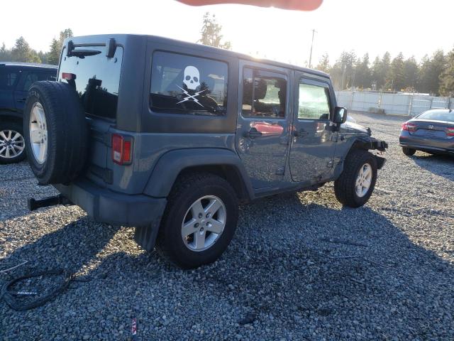 1C4BJWDG6FL551377 - 2015 JEEP WRANGLER U SPORT ნაცრისფერი ფოტო 3