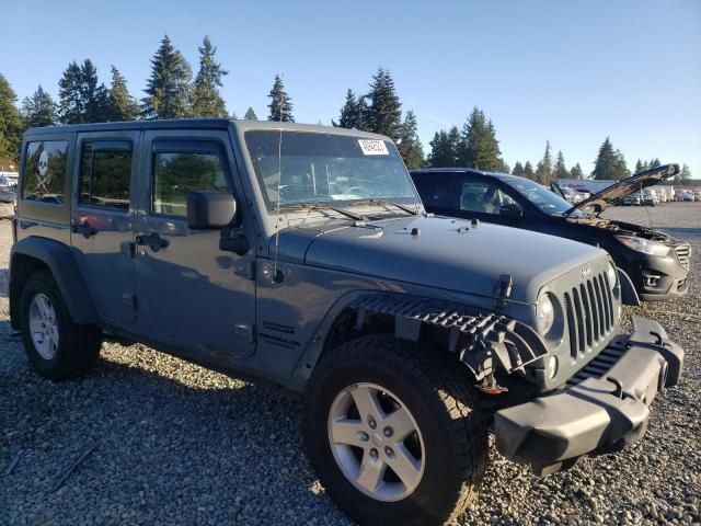 1C4BJWDG6FL551377 - 2015 JEEP WRANGLER U SPORT ნაცრისფერი ფოტო 4